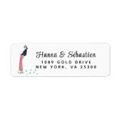 Eenvoudig modern handgeschetst script etiket (Voorkant)