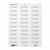 Eenvoudig modern handgeschetst script etiket (Full Sheet)