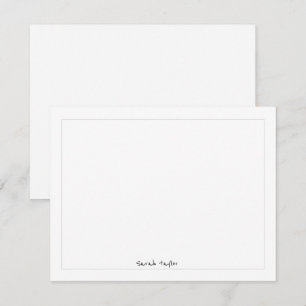 Eenvoudig modern handschrift gepersonaliseerd brie notitiekaartje