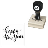 Eenvoudig modern | Happy New Year Casual script Rubberstempel (Gestempeld)