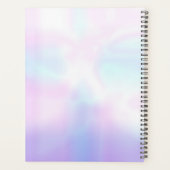 Eenvoudig modern, hyperiscent kalligrafie script planner (Achterkant)