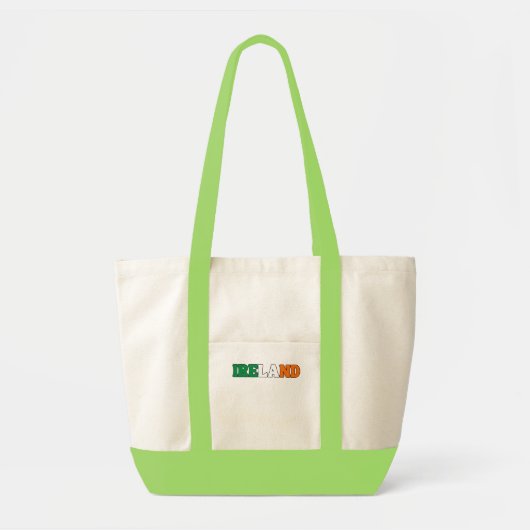 Eenvoudig Modern Ierland Nationale Vlag Kleding Tote Bag (Voorkant)