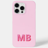 Eenvoudig Modern Initiaal Monogram Case-Mate iPhone Case (Achterkant)