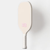Eenvoudig Modern Initiaal Monogram Pickleball Paddle (Links)