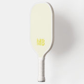 Eenvoudig Modern Initiaal Monogram Pickleball Paddle (Links)