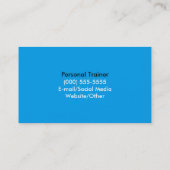 Eenvoudig Modern Kernachtig Wit Visitekaartje (Achterkant)