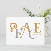 Eenvoudig, modern kerstfeest, goud in zilveren fot (Staand voorkant)