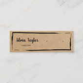 Eenvoudig modern Kraft-papier met display Mini Bus Mini Visitekaartje