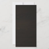 Eenvoudig Modern Lang Verhaal Kort Donker Houten B Save The Date (Achterkant)