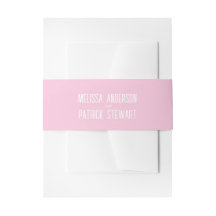 Eenvoudig Modern Licht Elegante Roze Bruiloft