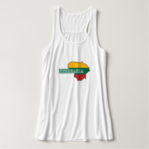 Eenvoudig Modern Litouwen lietuva vlag Souvenir Tanktop
