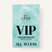 Eenvoudig modern Logo VIP-evenement Badge (Achterkant)