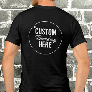 Eenvoudig Modern Logo Zwart Mannen Tshirt