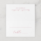 Eenvoudig modern Magenta Rood Manuscript Wedden (Buitenkant ongevouwen)