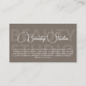 Eenvoudig, Modern, Make-upkunstenaar, Schoonheidss Visitekaartje (Achterkant)