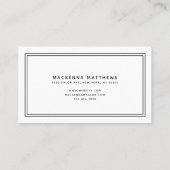 Eenvoudig modern Manuscript Hair Stylist Salon Visitekaartje (Achterkant)