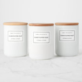 Eenvoudig modern minimal zeep product label voedselcontainer etiket (Flessen)
