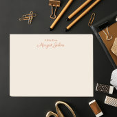Eenvoudig modern minimalistisch elegant monogram post-it® notes