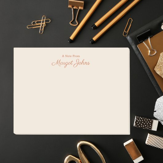 Eenvoudig modern minimalistisch elegant monogram post-it® notes