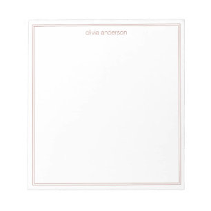 Eenvoudig modern minimalistisch monogram met twee notitieblok