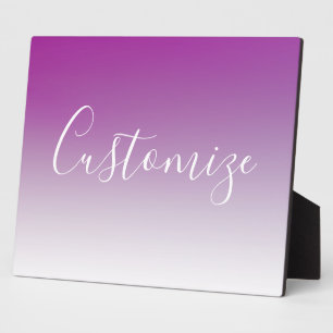 Eenvoudig Modern Minimalistisch Paars Ombre Verloo Fotoplaat