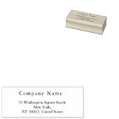 Eenvoudig modern minimalistisch retouradres rubberstempel (Gestempeld)
