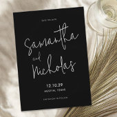 Eenvoudig modern minimalistisch save the date