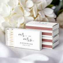 Eenvoudig modern, minimalistisch script Mr. en Mrs