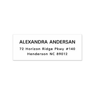 Eenvoudig Modern Minimalistisch Typografie Retoura Rubberstempel