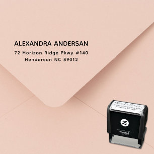 Eenvoudig Modern Minimalistisch Typografie Retoura Zelfinktende Stempel
