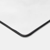 Eenvoudig modern minimalistisch wit marmer monogra bureaumat (Hoek)