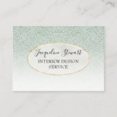Eenvoudig modern, Mint Elegant Retro Professional Visitekaartje (Voorkant)