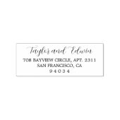 Eenvoudig modern, modern retouradres rubberstempel (Afrduk)