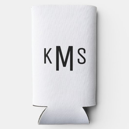 Eenvoudig modern Monogram B/W (Achterkant)