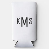 Eenvoudig modern Monogram B/W (Voorkant)