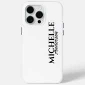 Eenvoudig modern Monogram Case-Mate iPhone Case (Achterkant)