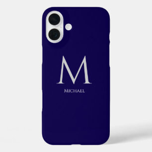 Eenvoudig Modern Monogram Hoesje-Mate iPhone Case