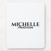 Eenvoudig modern Monogram Muismat (Voorkant)