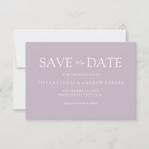 Eenvoudig Modern Muddy Blush Weddenschap Opslaan d Save The Date