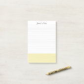 Eenvoudig Modern Pastel Colorblock Post-it® Notes (Op bureau)