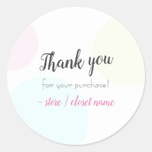 Eenvoudig modern pastel Hartelijk dank voor uw aan