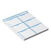 Eenvoudig modern professioneel Notitieblok voor da (Schuin)