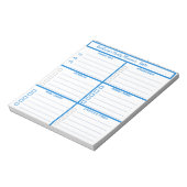 Eenvoudig modern professioneel Notitieblok voor da (Gedraaid)