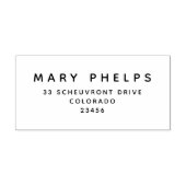 Eenvoudig modern, professioneel retouradres 	rubberstempel (Afrduk)