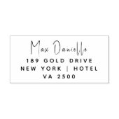 Eenvoudig modern, professioneel retouradres 	rubberstempel (Afrduk)