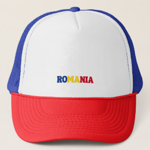 Eenvoudig Modern Roemenië Nationale Vlag Kleding Trucker Pet