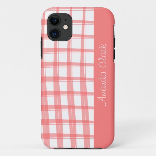 Eenvoudig modern, rood-stopontwerp Case-Mate iPhone case (Achterkant)