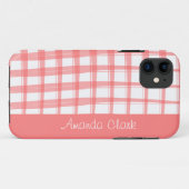 Eenvoudig modern, rood-stopontwerp Case-Mate iPhone case (Achterkant (horizontaal))