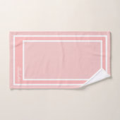 Eenvoudig modern Roos kwarts Bad Handdoek (Handdoek)