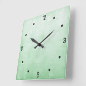 Eenvoudig modern Rustic Pistachio Grey Abstract Vierkante Klok (Hoek)